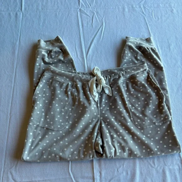 Soma Soft Gray Polka Dot Pajama Set - Picture 3 of 9